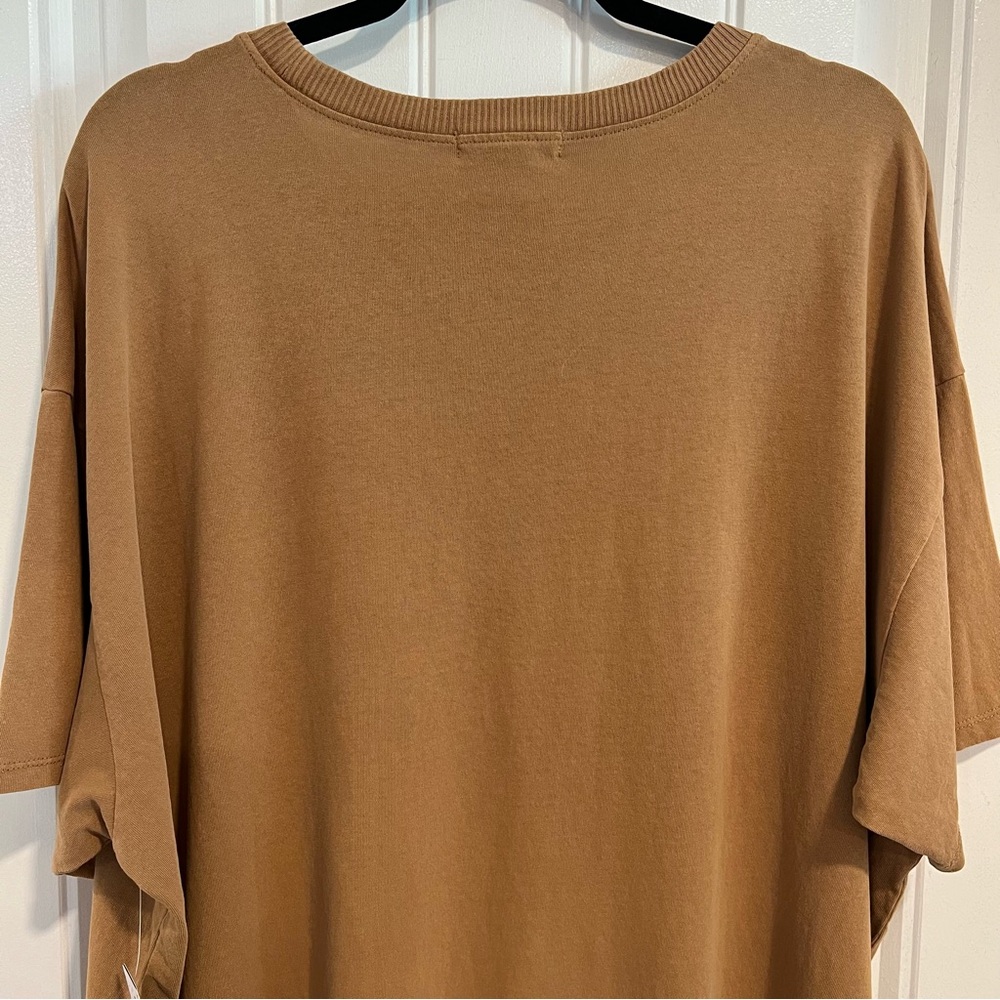 Festi Tobacco Brown Graphic T-Shirt with Rose Design. Size 1. NWT. - Picture 8 of 13